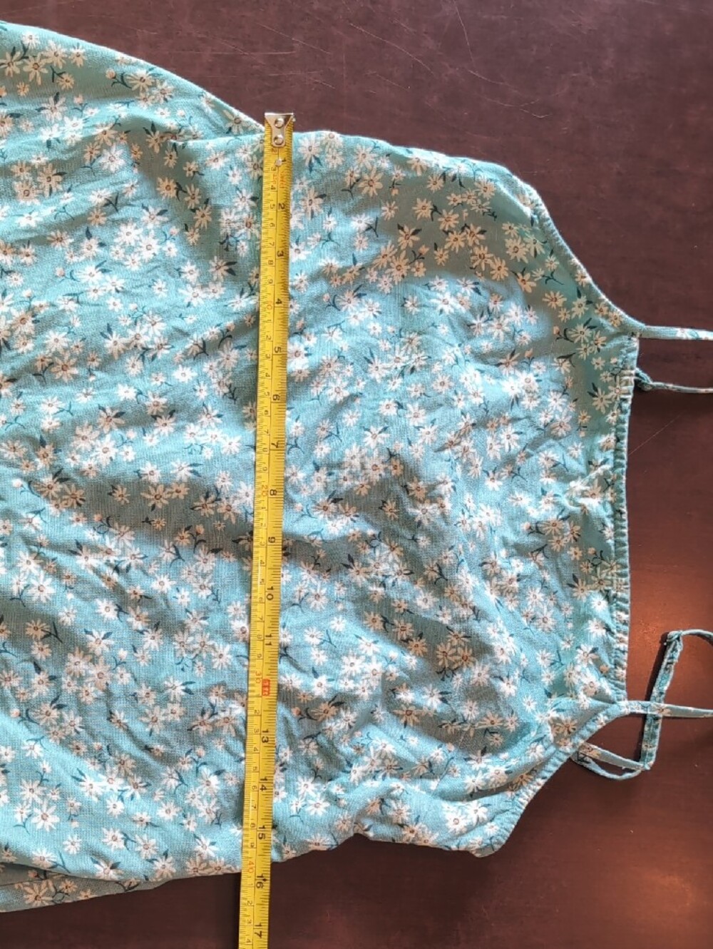 American Eagle | Linen Blend Floral Tie Back Mini Dress | Medium - Picture 8 of 13